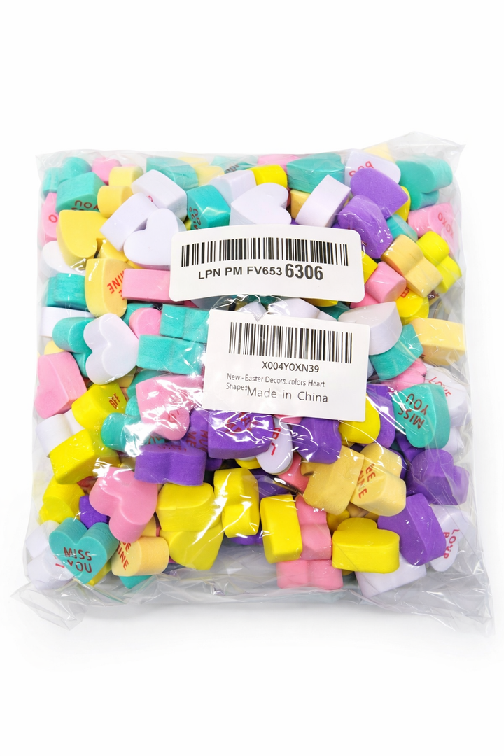 Easter Decoration  Multi-Colors Heart Shapes