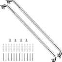 ZUEXT 2 Pack 42 Inch Chrome Knurled Anti Slip Shower Grab Bar, Extra Long