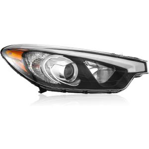 TODO Headlight w/Bulbs Compatible with 2014 2015 2016 Forte Forte5, Passenger/Right Side, NOT Fits LED DRL Models