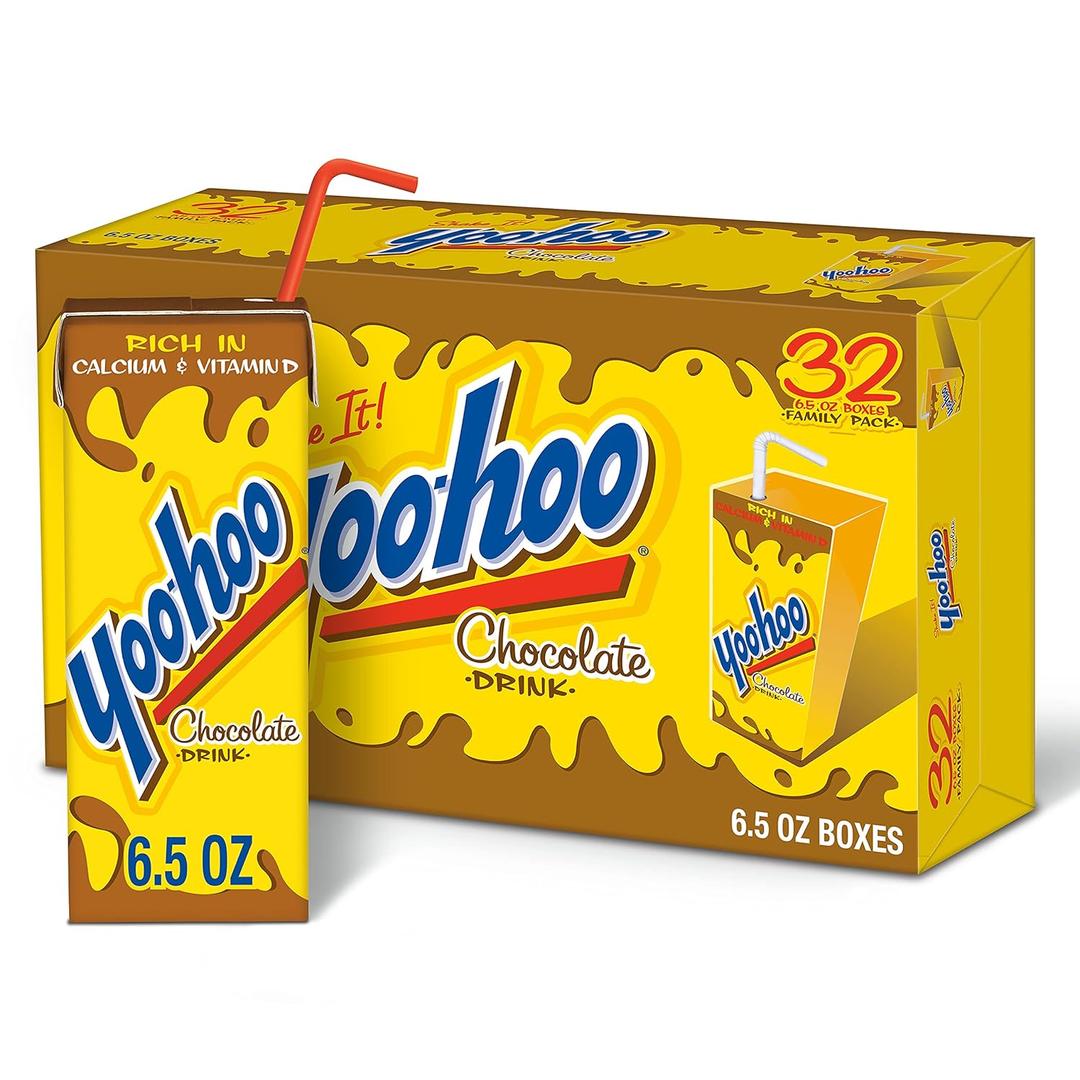 Yoo-hoo Chocolate Drink, 6.5 fl oz boxes, 32 pack (EXP 09/14/25)