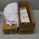 Holldoor Arch Backdrop Stand and Cover Set, 2 Metal Balloon Arch Backdrop 7.2ft 6ft, Gold Arched Stand Frame for Wedding, Parties,Birthday,Decorations (White,7.2ft+6ft)