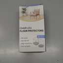 24 pcs Black Chair Leg Floor Protectors, Furniture Felt Pads Silicone Covers caps for Chairs,Chair Leg Protectors for Hardwood Floors (Large fit:1.3''-2'')