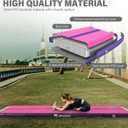 AKSPORT Gymnastics Air Mat Tumble Track Tumbling Mat Inflatable Floor Mats with Air Pump for Home Use/Tumble/Gym/Training/Cheerleading/Parkour/Beach/Park/Water