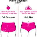 Maidenform Women's Underwear Boy Shorts Pack, 3-Pack, Microfiber Boy Short Underwear Women Pack, Coverage Panties for Women (XL)