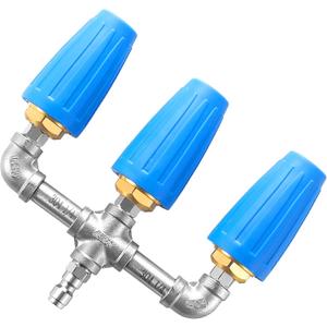Triple Turbo Nozzle Pressure Washer, 360 Rotating Turbo Nozzle with 1/4" Quick Connector, 2.0 Orifice 3-in-1 Turbo Nozzle, 4000 PSI