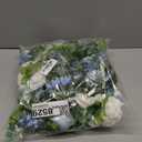 2 Pack Artificial Peony Flower Garland - 6ft Silk Peony Garland Flowers Vine Blue and White Peony Silk Flowers for Wedding Arch Party Table Decoration (Blue)