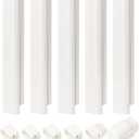Pack Of 5 3" W 7.5Ft L Line Set Cover Kit for Mini Split Air Conditioners Decorative PVC Slim Line Cover for Central AC & Heat Pumps Systems Tubing Cover Beige
