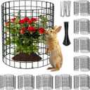 10 Packs Round Plant Protector from Animals,Metal Wire Mesh Garden Plant Cages for Outdoor Gardening Supplies, Garden Protection Rabbits Chickens Ducks for Vegetables, Flowers, Shrubs (12'' x 12'')