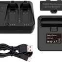 Dual Battery Charger for SRAM Red eTap AXS Force Rival GX Eagle Reverb AXS Battery [Portable/ Battery Not Included]