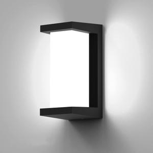 Sytmhoe Outdoor Wall Sconce Lights, 24W 5000K Daylight White Aluminum Exterior Light Fixture Wall Mount Ip65 Waterproof, Led Porch Light for Garage Walkway Hallway Backyard Garden. (Concave-1pack)