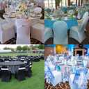 LZY Spandex Chair Cover Stretch Slipcovers for Wedding Party, Dining Banquet Chair Decoration Covers (Ivory, 20)