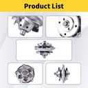 AW5033 Engine Water Pump Kit Fit for Chevy Impala Equinox Malibu Monte Carlo, Buick Regal, Cadillac, Pontiac G6 Grand Prix/Am Trans Sport, Saturn Relay, Oldsmobile V6 2.8L 3.1L 3.4L 3.5L