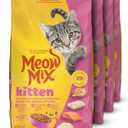 Meow Mix Kitten Lil Nibbles Dry Cat Food for Kittens, 3.15 Pound Bag (Case of 4)