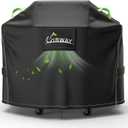 UIRWAY Grill Cover for Outdoor Grill 58 Inch, 600D Heavy Duty Waterproof BBQ Cover, UV & Fade Resistant Gas Grill Covers with Reflective Strip and Air Vent, Black