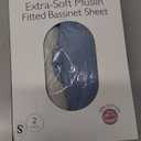 Momcozy Muslin Standard Fitted Crib Sheets, 52"x28", 2 Pack Soft Breathable Natural Cotton Baby Mattress Sheet, 360 Mattress Wrapping No Slip Boys Girls Neutral Toddler Bed Sheet, Grey Blue