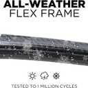 ClixWipers 26" + 20" (Set of 2) Black Carbon Fiber All Weather Premium Automotive Replacement Windshield Wiper Blades, Passenger and Driver Side Winter Wiper Blades for Various Car Models
