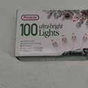 PREXTEX 100 Count Clear Christmas Lights - 20 ft Ultra Bright String Lights with Green Wire for Indoor and Outdoor Use, Christmas Trees, Holidays, Patios and Garden