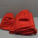 American Soft Linen Luxury 6 Piece Towel Set, 2 Bath Towels 2 Hand Towel 2 Washcloths, 600 GSM 100% Cotton Turkish Towels for Bathroom, Red Towel Sets