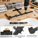 Cabinet Hardware Jig Kit – 32" & 16" Detachable MAX System with Auto Center Punch, Precision Aluminum Alloy Drill Guide Template for Handles, Knobs, and Pulls on Drawers & Doors