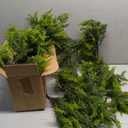 2 Pack Artgar 6 Ft Christmas Cedar Garland - Realistic Greenery Cypress Garland with Pinecone - Artificial Real Touch Pine Garlands for Outdoor Home Dining Table Mantel Stair Porch Winter Xmas Decor