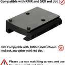 ohhunt Ruggedized Miniature Red Dot Reflex Low Picatinny Mount for RMR and SRO