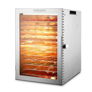 Food-Dehydrator Machine 12 Stainless Steel Trays, 10.9ft² Meat Dehydrator for Jerky, 800W Dryer for Herbs, 190ºF Temperature Control,24H Timer,Powerful Drying Capacity for Fruits,Yogurt
