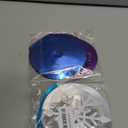 20 Pack Frozen Snowflake Hanging Decorations - Winter Snowflakes Hanging Swirls Ceiling Streamers, Glittery Snowflakes Ornament for Wonderland Frozen Party Decorations, Birthday and Christmas Decor