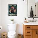 Black Cat Bathroom Decor  Are You Pooping Cat Sign, Vintage Cat Wall Decor Art for Home, Apartment, Restroom, Quirky Retro Bathroom Poster for Cat Lovers by Opix Design