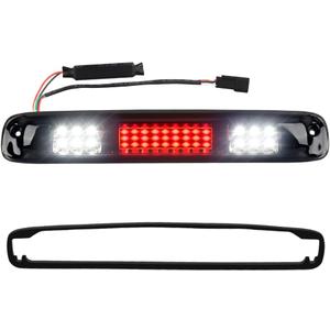 LED 3rd Third Brake Light Smoked Lens with Seal Gasket For 1999-2006 Chevy Silverado GMC Sierra 1500 2500 3500 Classic High Mount Stop Lamp Assembly