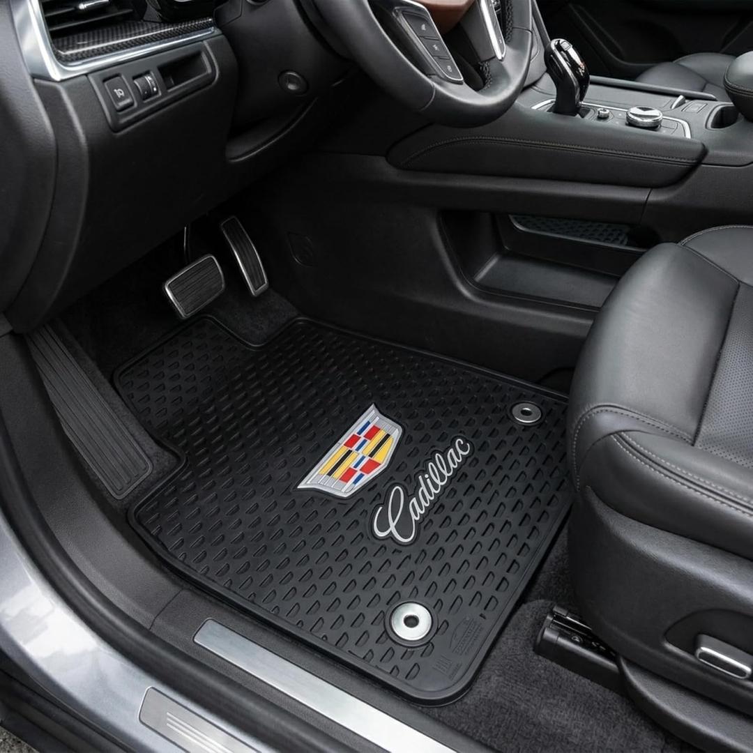 Lloyd Mats Custom-Fit All-Weather Rubber Floor Mats for Cadillac XT5 2017-ON 2PC Fronts