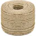 Sisal Rope for Cat Scratching Post Tree Tower Replacement for Repairing Recovering or DIY Scratcher (Natur, 4mm 100ft)