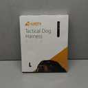 Auroth Tactical Harness for Large Dogs No Pull Adjustable Pet Harness Reflective K9 Working Training Easy Control Pet Vest Military Service Dog Harnesses Black L 2 Pack