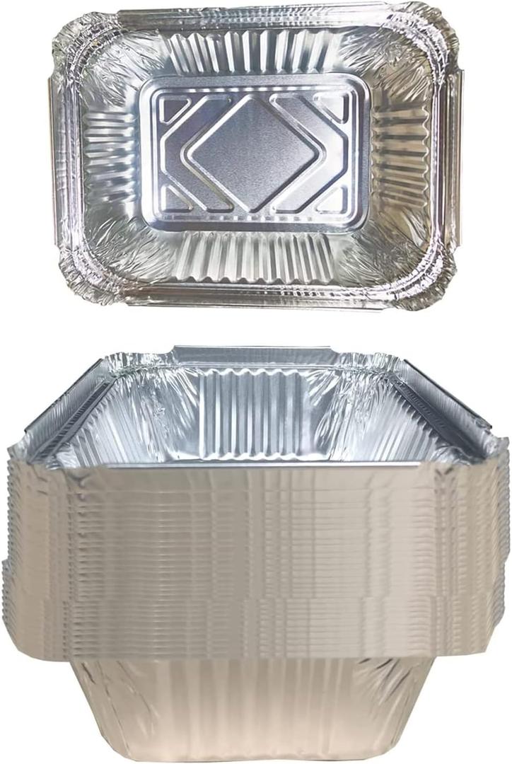 30 Pack Drip Pans Compatible with Napoleon BBQ Grills 62007 Grease Tray Disposable, for Napoleon Rogue Series Grill, Aluminum Foil Replacement