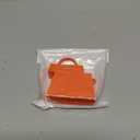 Compatible with Earbuds Case Airpods 1 & 2, Fashion Hand Bag Design Wireless Earphone Protector Soft Silicone Shockproof Accessories Orange