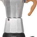 LAOION Cafeteras Electricas Modernas,6 Cup Portable Espresso Maker,300ml Moka Pot with Detachable Base & Overheat Protection, Great for Home，Office, or Travel, a Thoughtful Gift for Coffee Lovers