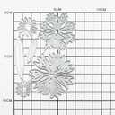 2 x Patchwork Flowers Metal Cutting Dies for Card Making, Paper Embossing Die Cuts Kit Templates Supplies, Photo Frame Album DIY Scrapbooking Stencils Sets