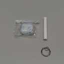 Case for AirPods 4 - Wonjury Clear Case Cover Floral Print Skin Women Girls Keychain Cleaner Tool for Apple Airpods 4th 2024 - Flower Blue