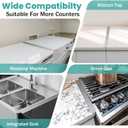 2PCS Stove Gap Covers Stainless Steel Stove Gap Filler,13.8'' to 27.5'' Adjustable Length,Oven Stove Side Gap Guards Between Stove top and Counter for Kitchen,Range Trim Kit,Heat Resistant,Silver