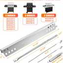 Hisencn SUS304 Stainless Steel Grill Parts Kit for Charbroil Advantage Series 4 Burner 463344015 463240015 463432215 463343015 Gas Grills 3 Burner 463436815 Grill Burners Heat Plate Replacement Parts