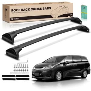 YHTAUTO Car Roof Rack Cross Bar Compatible with Honda Odyssey 2018-2025 w/Raised Rails Fixed Point, 165 Lbs Aluminum Alloy Cargo Bar for Rooftop Tent Kayak Bike Luggage Snowboard Ski Board Canoe