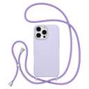 ZTOFERA for iPhone 16 Pro Max Case with Strap,Crossbody Phone Case with Adjustable Neck Shoulder Lanyard,Soft Silicone Shockproof Protective Phone Cover for iPhone 16 Pro Max 6.9 inch-Purple