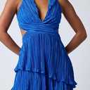 Lulus Mulholland Cutout Plisse Maxi Dress: Plunging V-Neck Evening Dress, Cocktail Party Dress, Formal & Prom Dress, XS