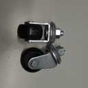 Floor Jack Casters for 4 Ton Floor Jack, Cast Iron Caster Wheels, Floor Jack Replacement Parts, Pack of 2 (16mm Stem)