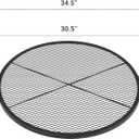 Stanbroil Heavy Duty X-Marks Fire Pit Cooking Grill Grates with Support X Wire - Outdoor Round BBQ Campfire Grill Grid - Camping Cookware, 30 Inch