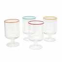 Stackable Goblet Set 14fl oz (414.02 ml) 4 piece Glass Brand-INFUSE