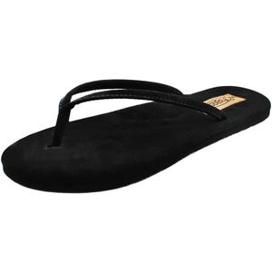 Flojos Women's Fiesta flip Flop (8, Black)