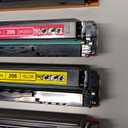 206A Toner Cartridges 4 Pack Works with HP Color Laserjet Pro MFP M283fdw,MFP M283cdw,M255dw,M255nw,M255,M282nw,M282,M283 Printers