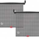 Sun Safety Car Window Shade with Heat Alert, Helps Block UVA/UVB Rays, 2 Pack 16x17 inches. Fits Most Vehicles.