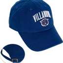 Desert Cactus Villanova University Baseball Hat VU Wildcats Brimmed Embroidered Hats Cap Adjustable Cloth Strap Adult (Style D1) Blue