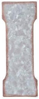 Letter I - 7" Galvanized Metal Letter